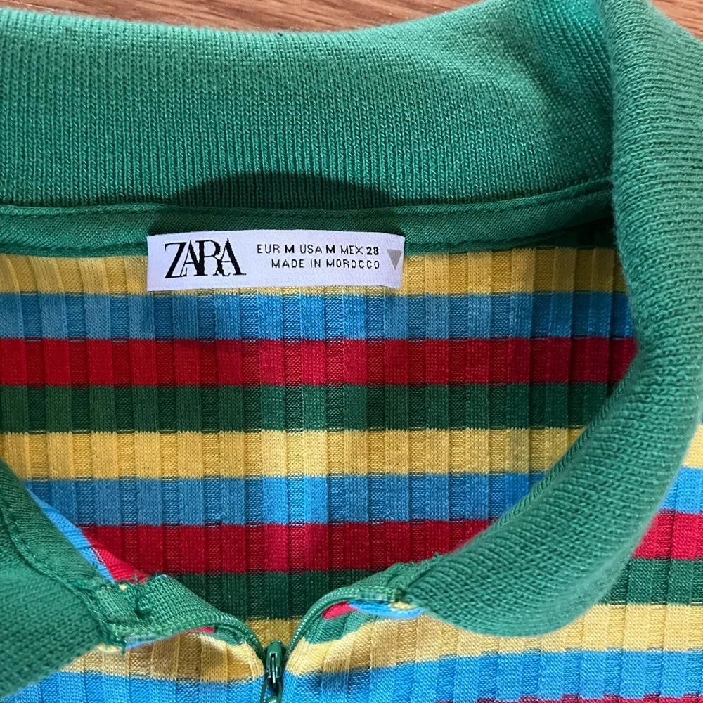 Zara‎ Colorful Striped Shirt Size M - Picture 3 of 3